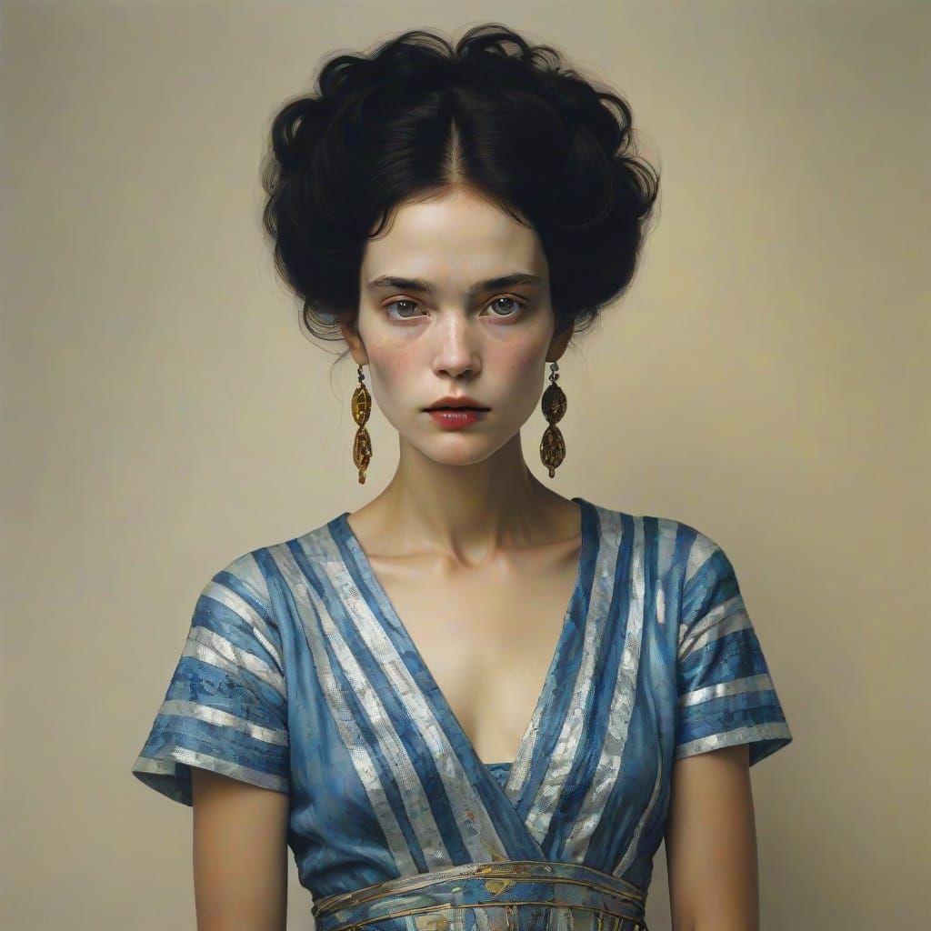 Portrait in the Style of Klimt