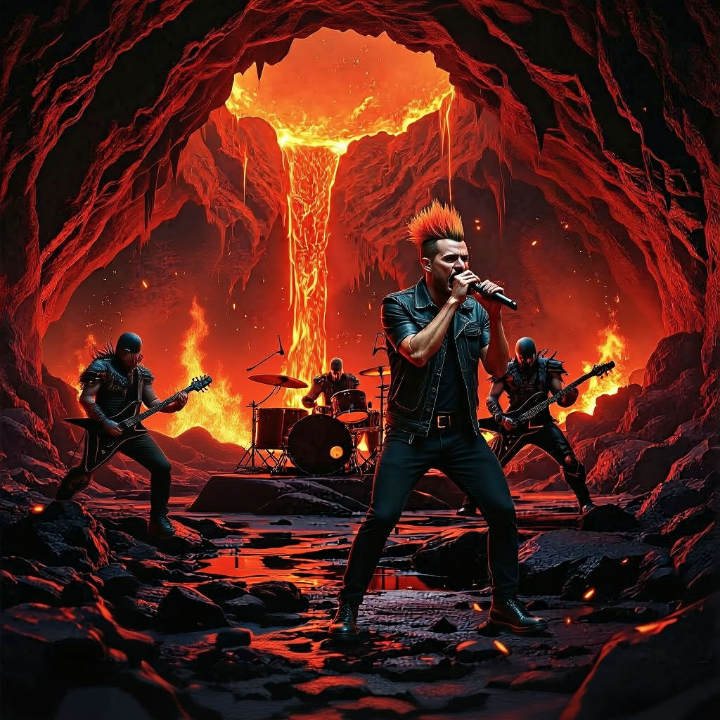 Molten Metal Concert in a Lava Cavern
