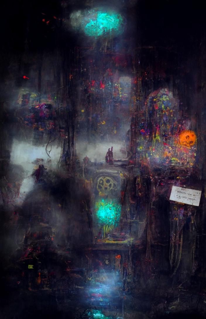 Cyberpunk Space Station Control Panel Emergency