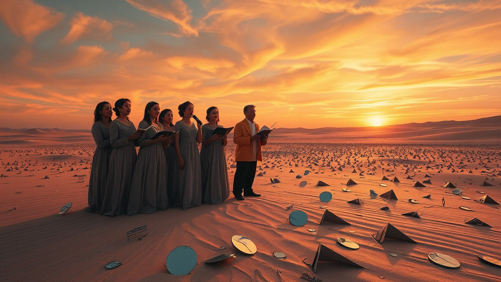 Choir Transforms Desert into Musical Landscape