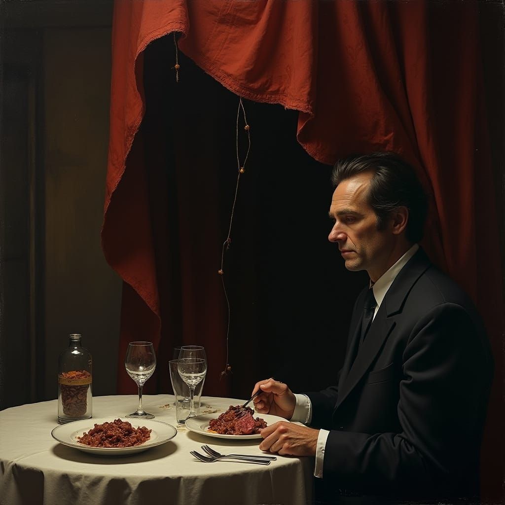 Elegant Cannibal's Dark Breakfast