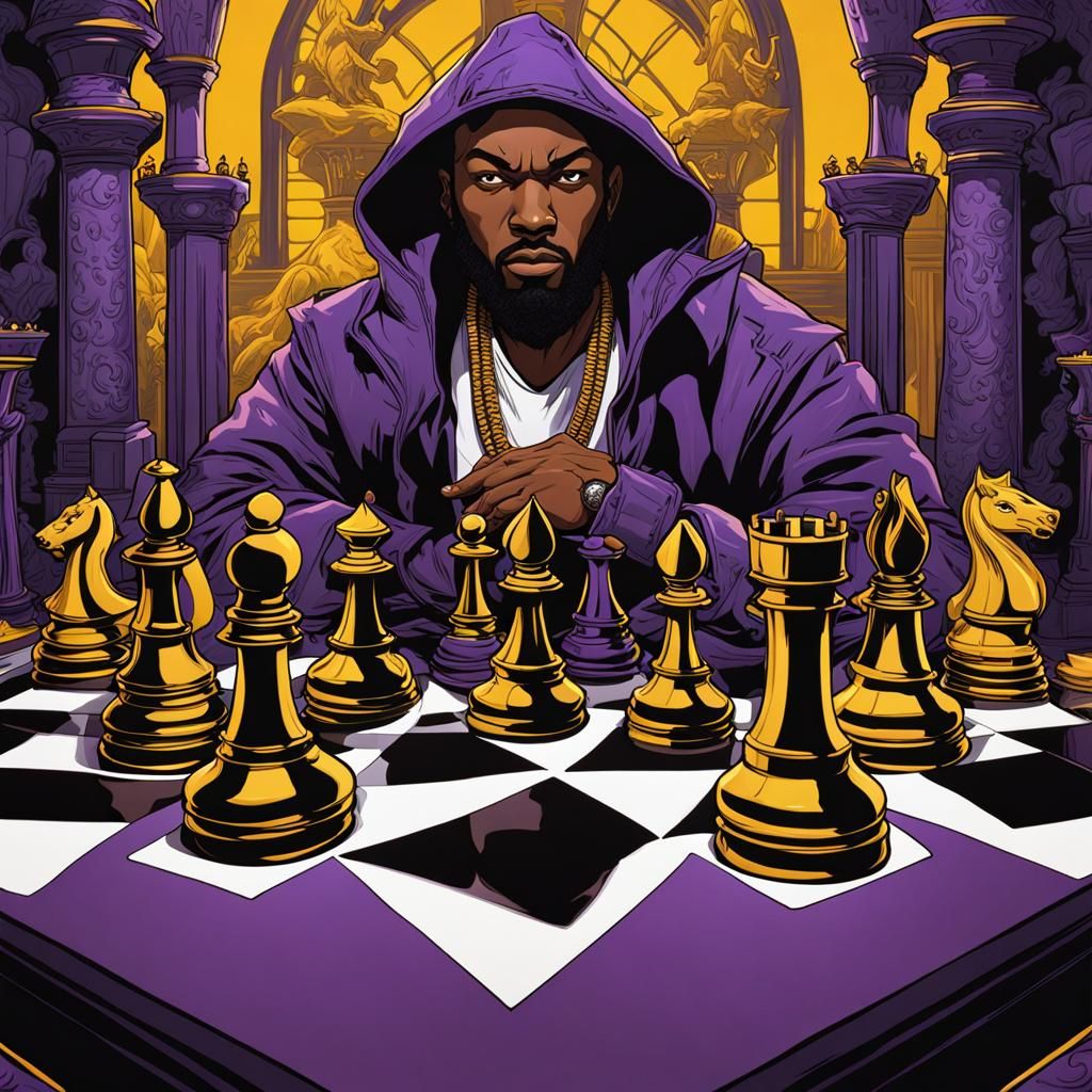 Wu-Tang Clan Chess Comic Book Art