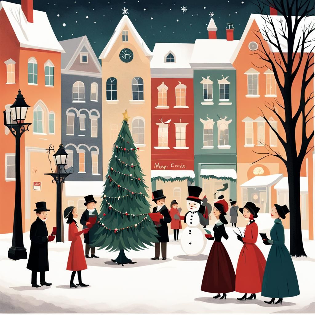 christmas carolers