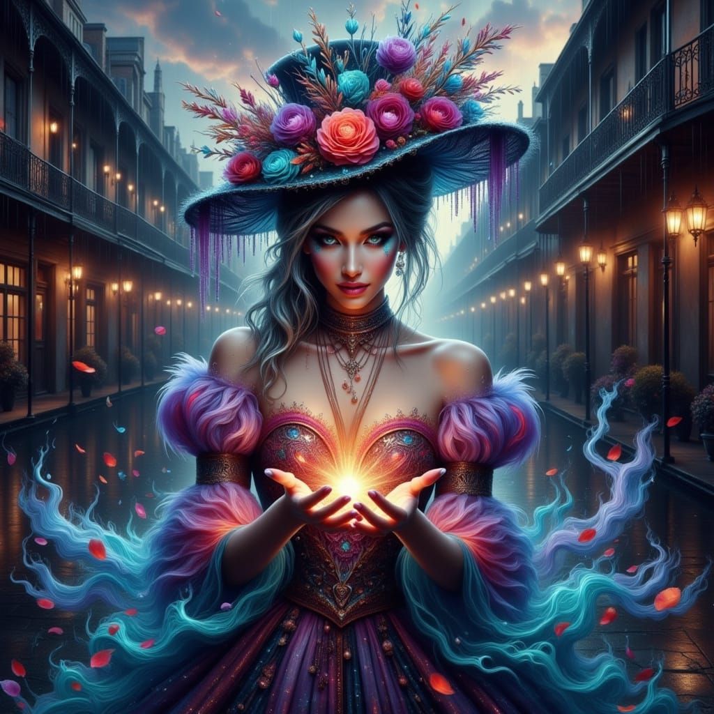 Victorian Sorceress Conjures Magic in French Quarter