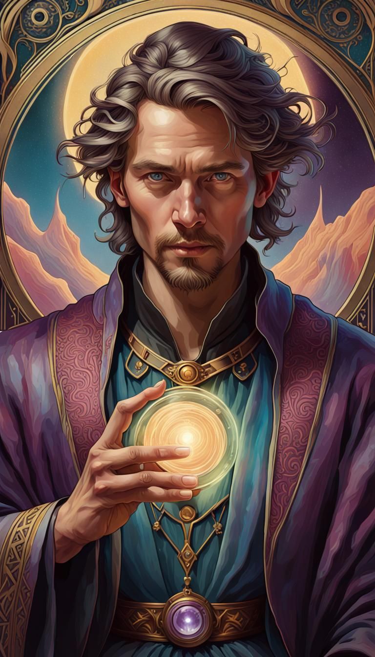 The Magician Tarot Card: Rider-Waite Inspired Art