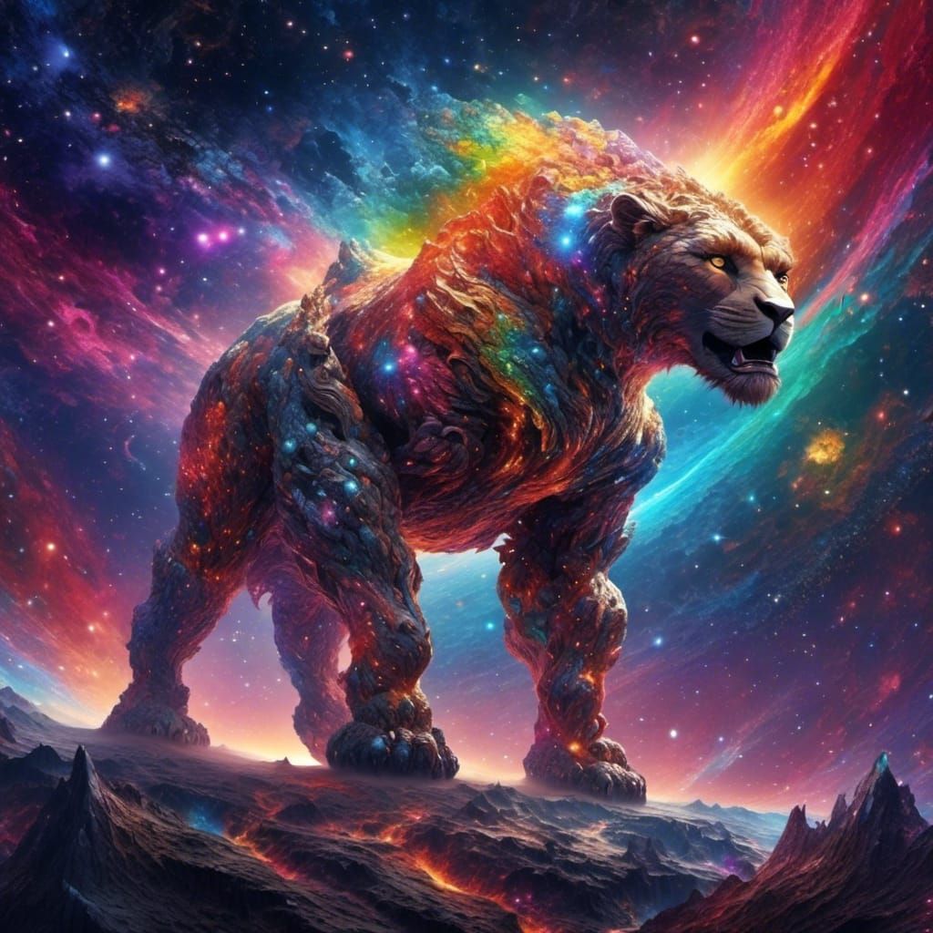 Rainbow Lava Golem of Memories and Starlight