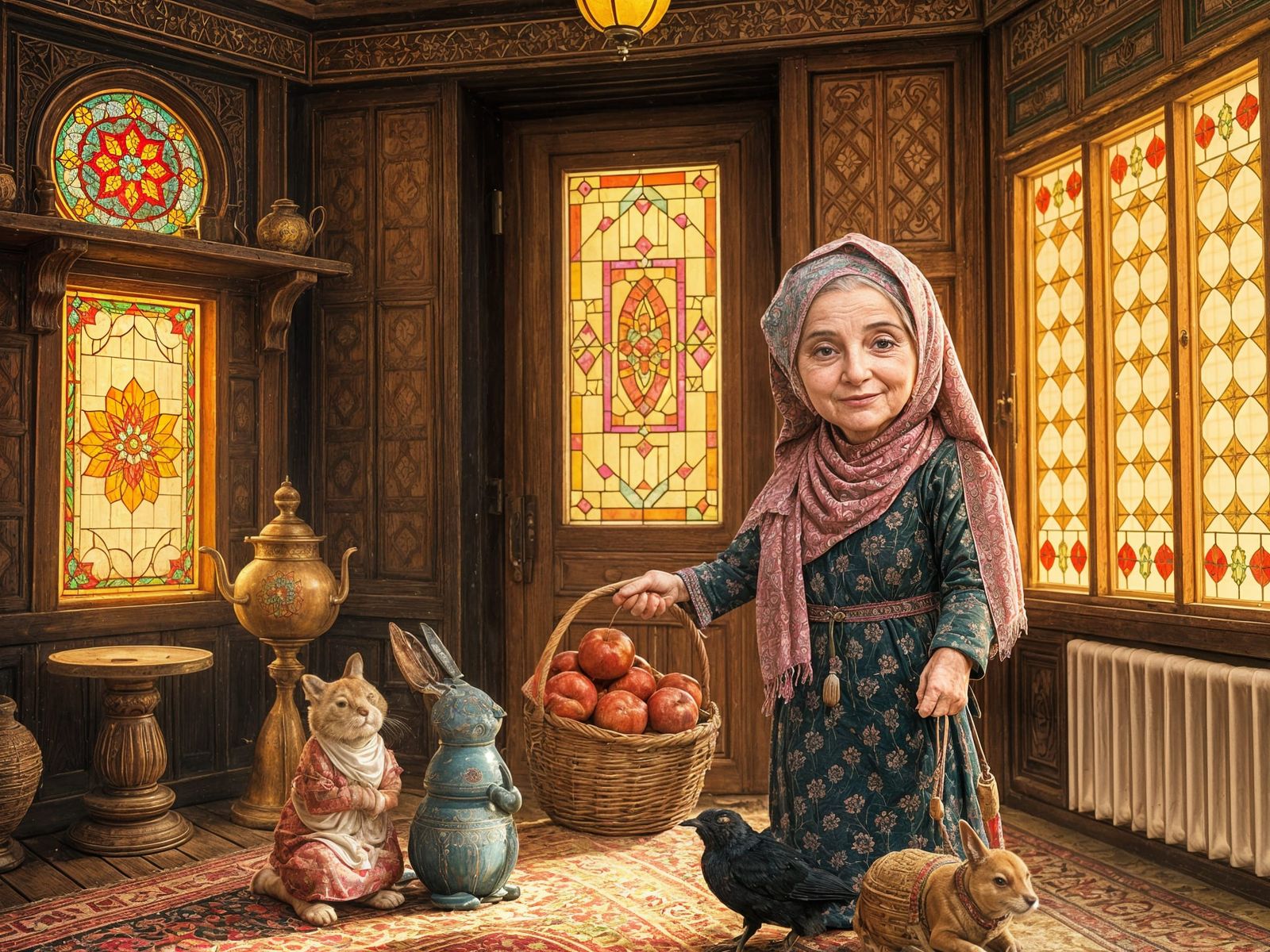 Traditional Iranian Room with Warm Hospitality