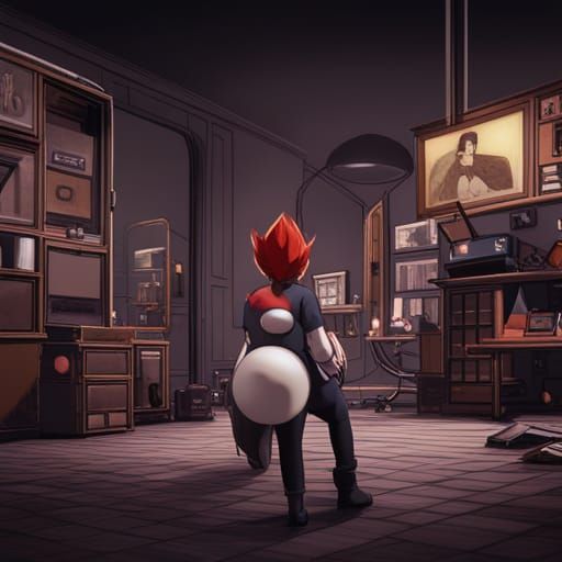 Team Rocket's Black Market: A Detailed Matte Painting