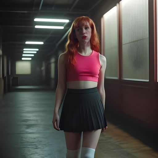 Ginger Sissy in Cinematic Film Still