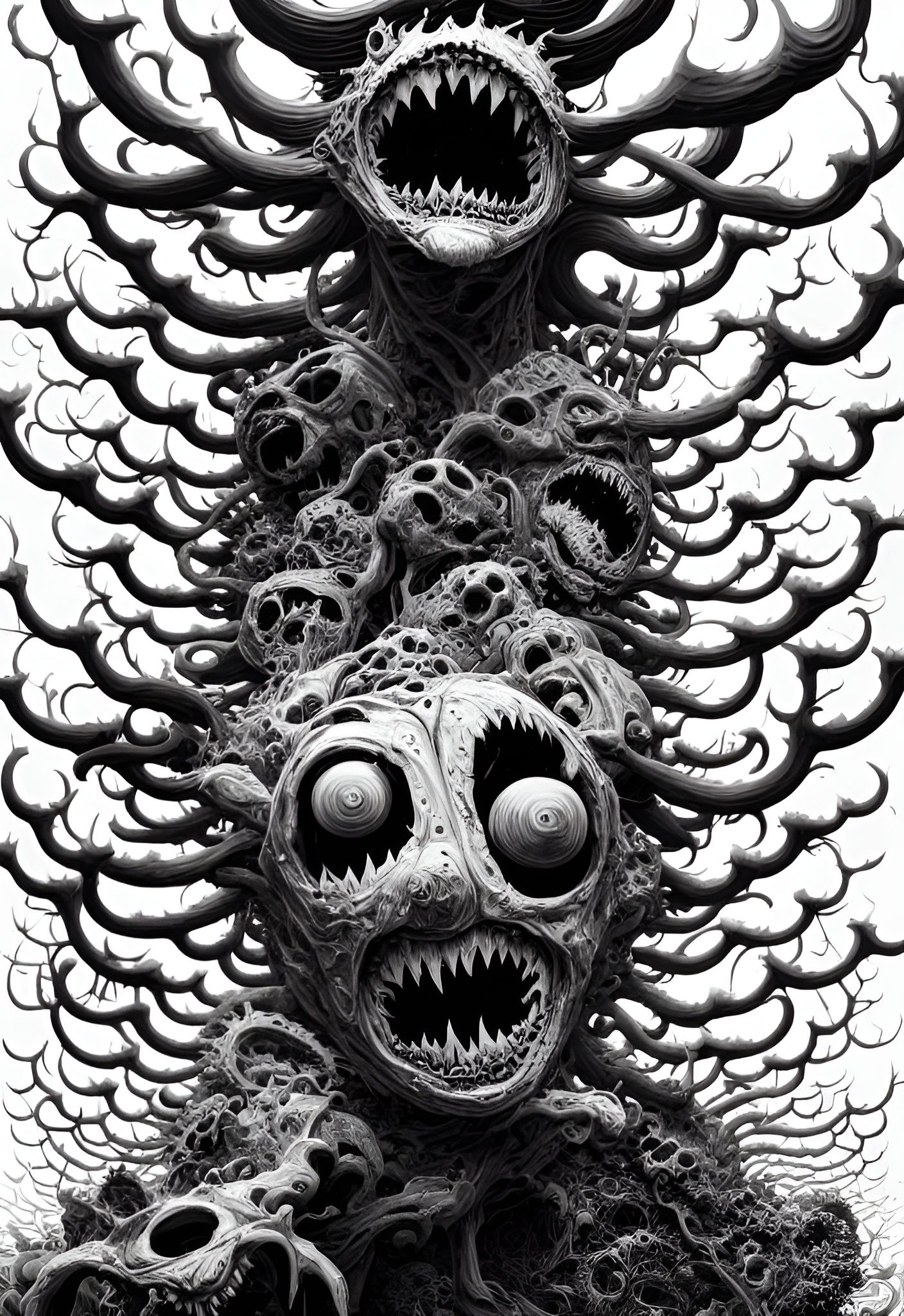 Terrifying Madness Poster Art Masterpiece