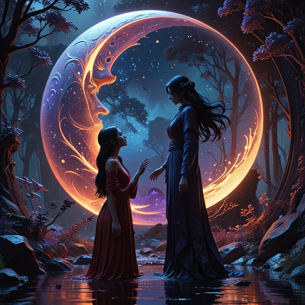 Moonlit Duel in the Infinite Tsukuyomi