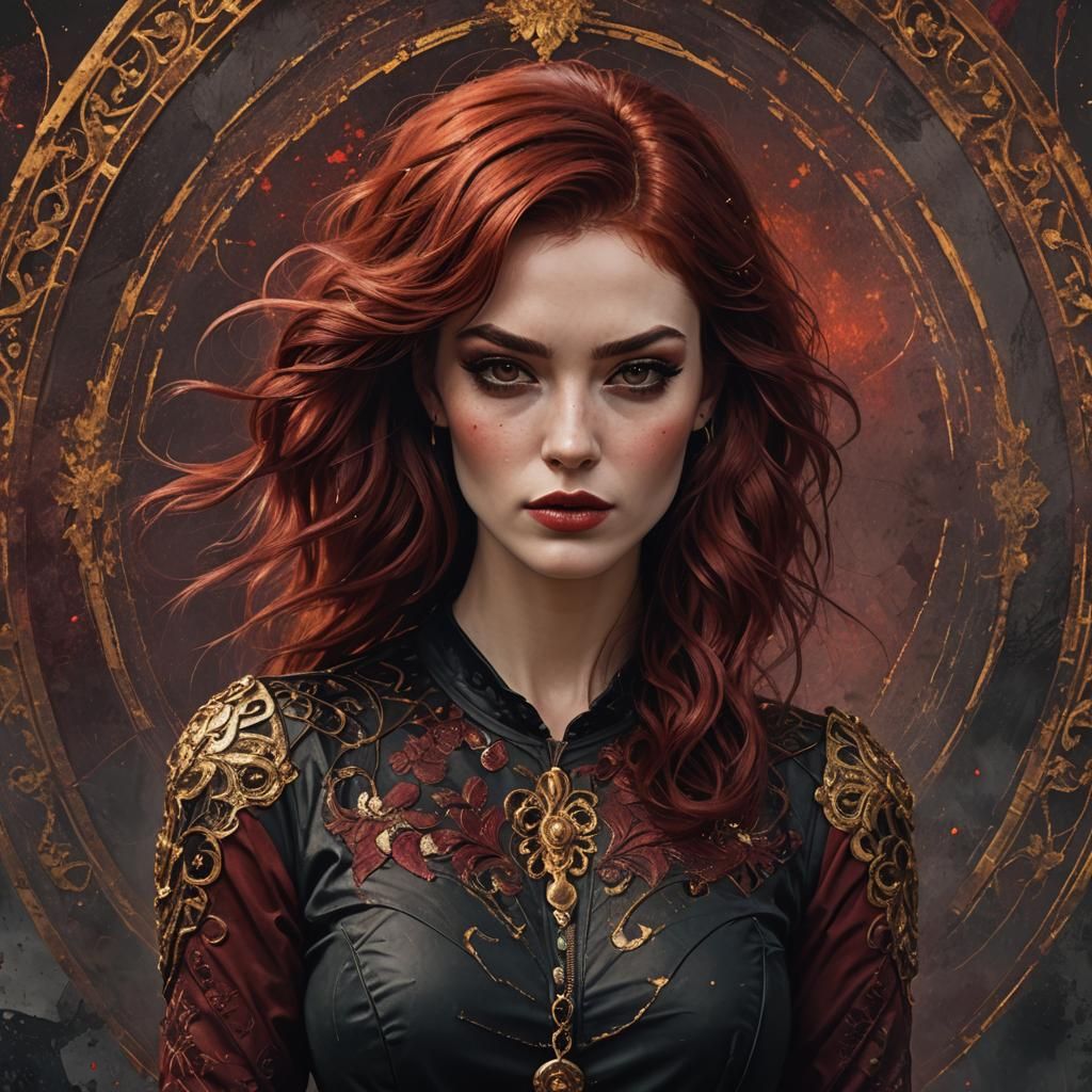 Elegant Rock Queen in Fantasy Concept Art