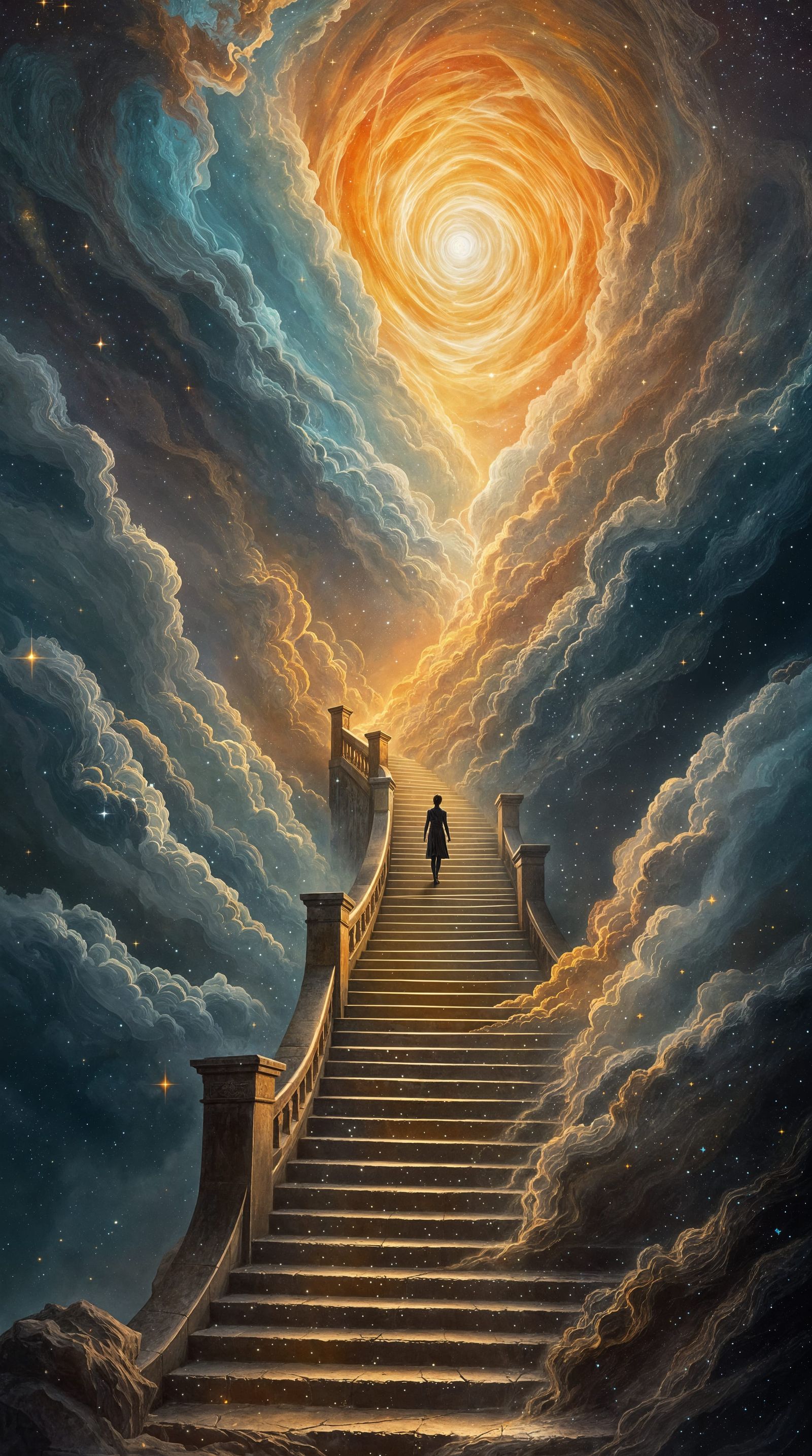 Cosmic Ascent to the Fiery Portal