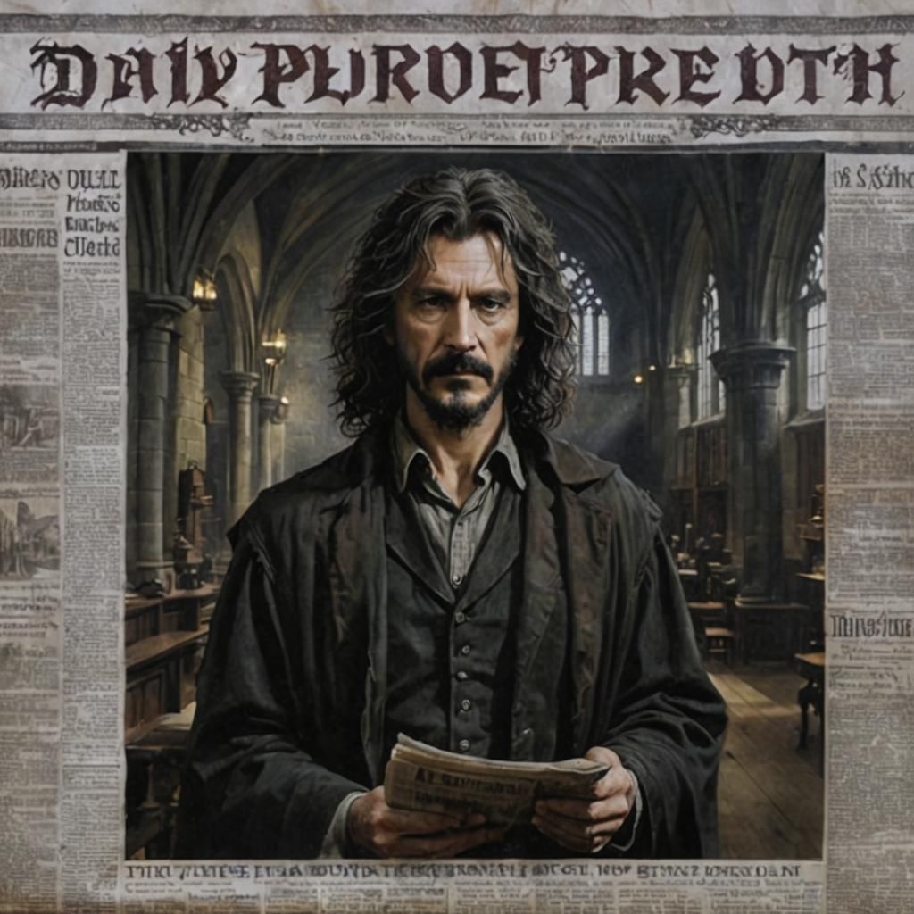 Sirius Black Daily Prophet Newspaper in 3D Shading