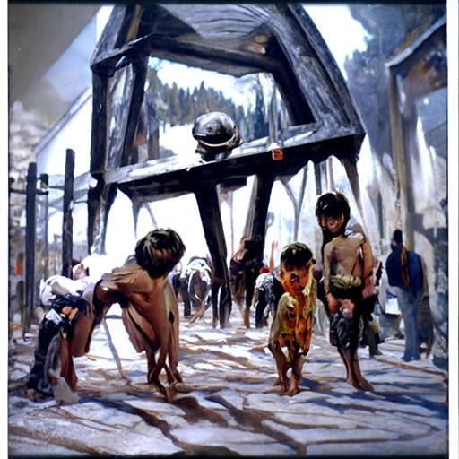 Concentration Camps as Oil Painting