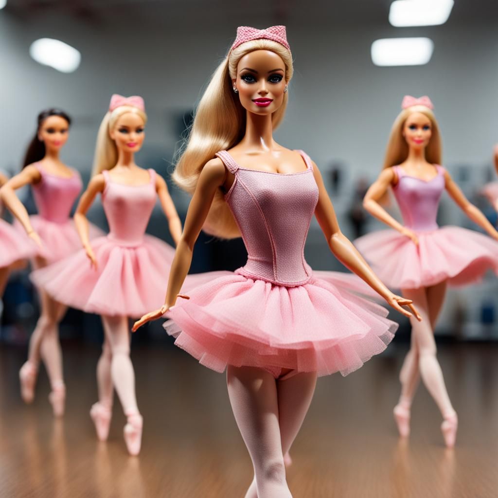 Hyperrealistic Barbie Ballet Dancing