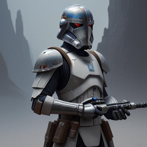 Jedi Clone Commando with Dual Lightsabers