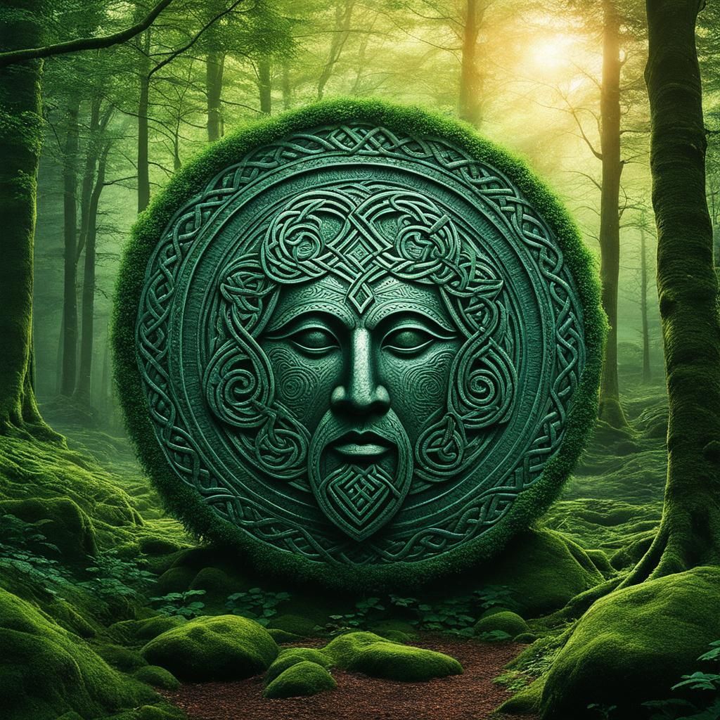 Celtic Mythology. The Green Man: Celtic Guardian of Nature's...