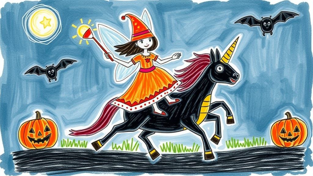 Badly drawn Crude, child-like drawing, crayons style,  winge...