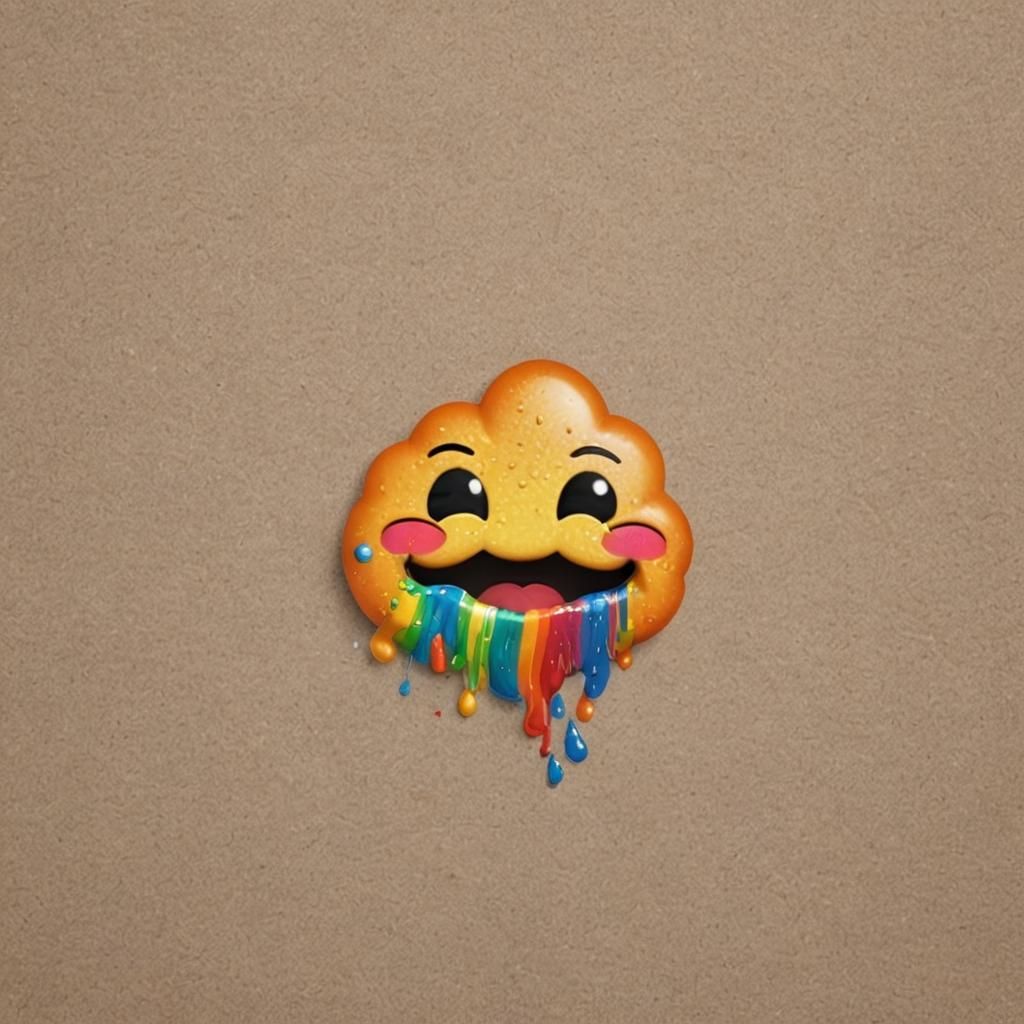 Smiling Emoji Puking Rainbow 'Sick' Gen Z Slang