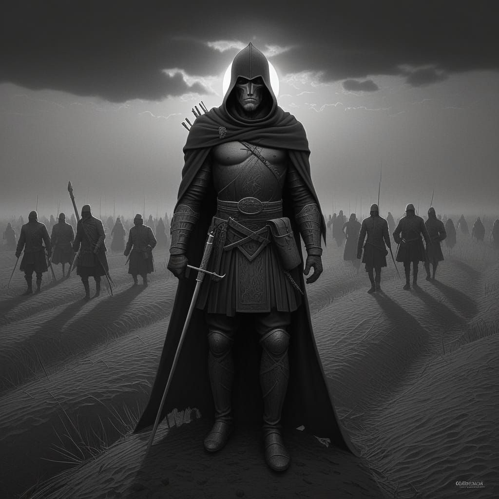 Grimdark Landscape in Digital Art Style