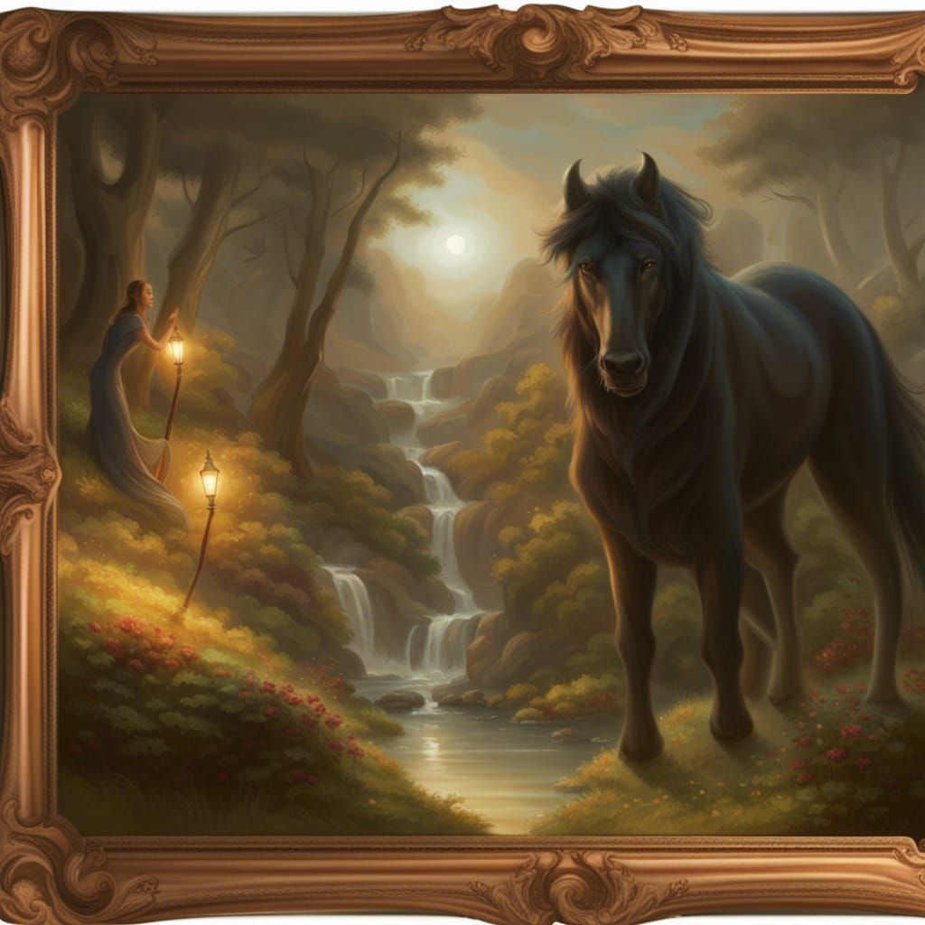 Lovers Entwined: Ethereal Fantasy Portrait