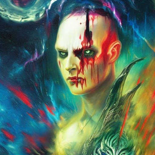 Frieza Close-Up as Biopunk Alien Deity