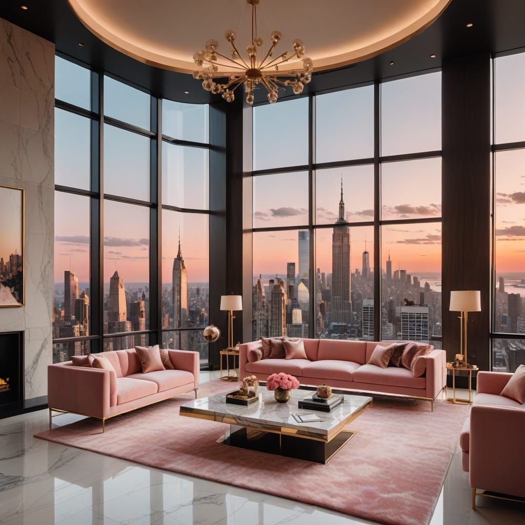 Luxurious Manhattan Penthouse with Grand Views
