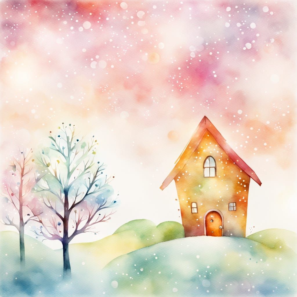 Whimsical Watercolor Friends: Snowflake and Sunbeam