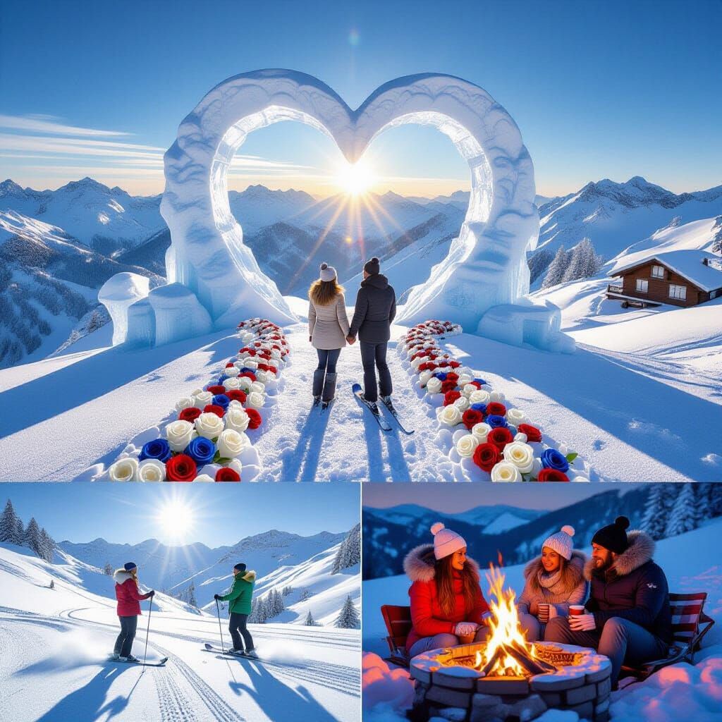 Couple's Magical Swiss Alps Getaway at Sunrise
