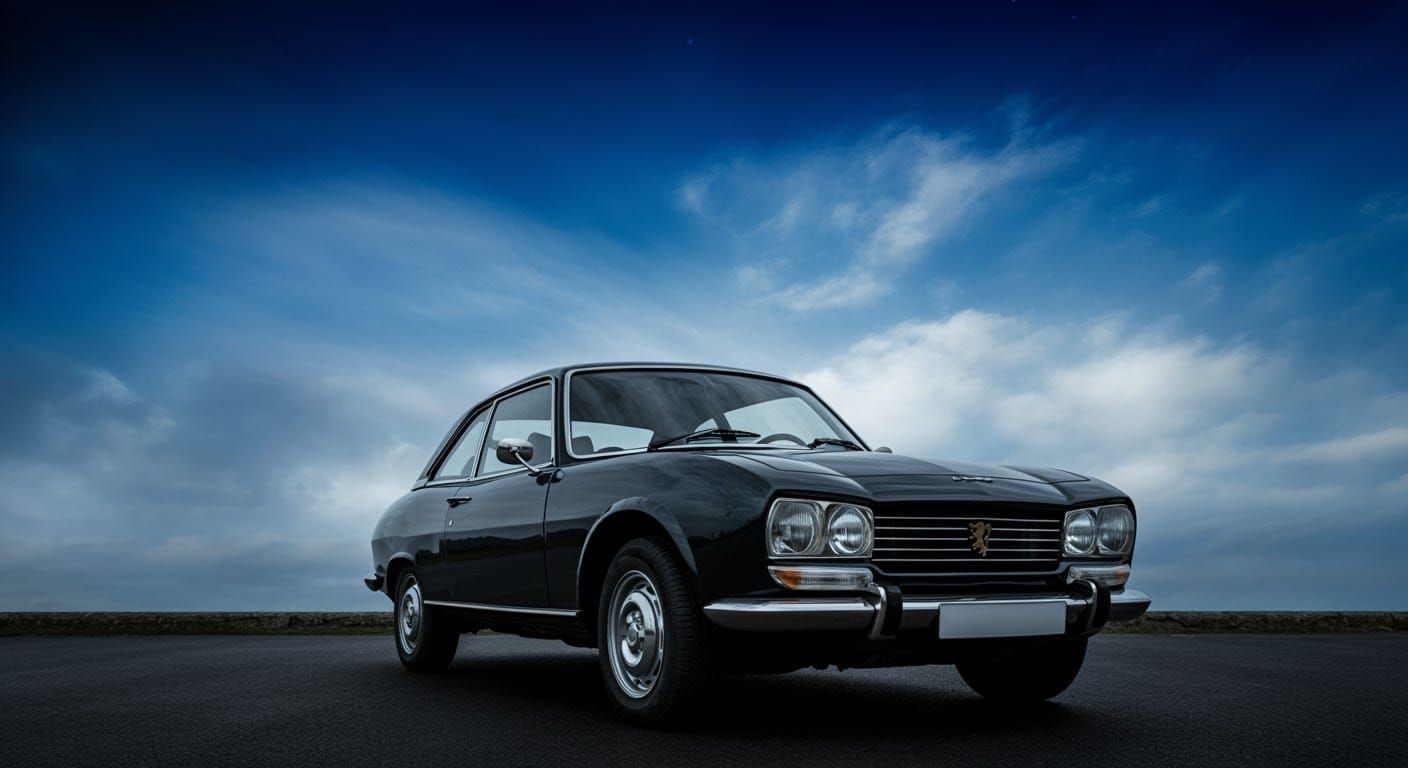 1971 Peugeot 504 Berline Under Blue Sky