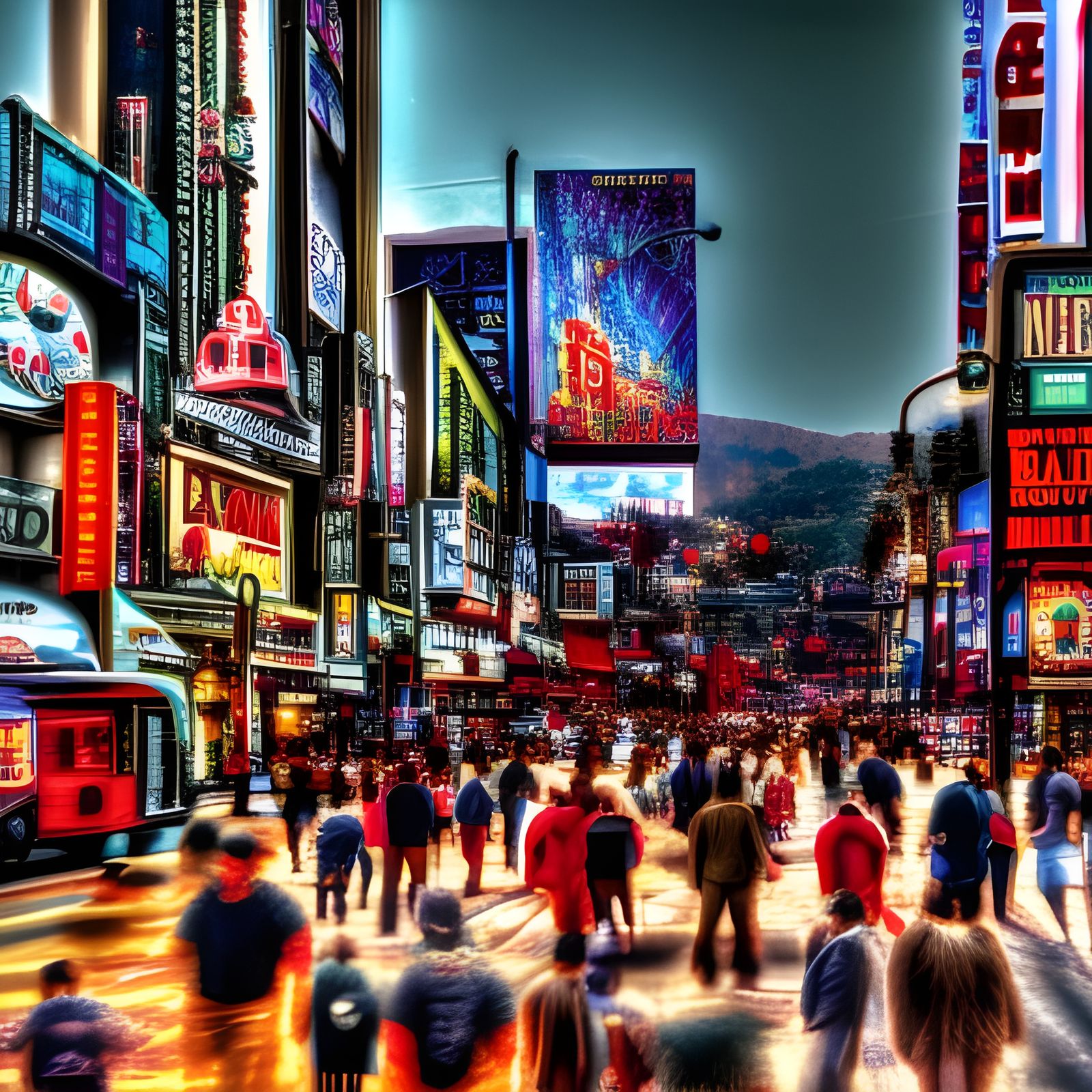 Black Friday Bargain Hunters on a Burning Hollywood Blvd