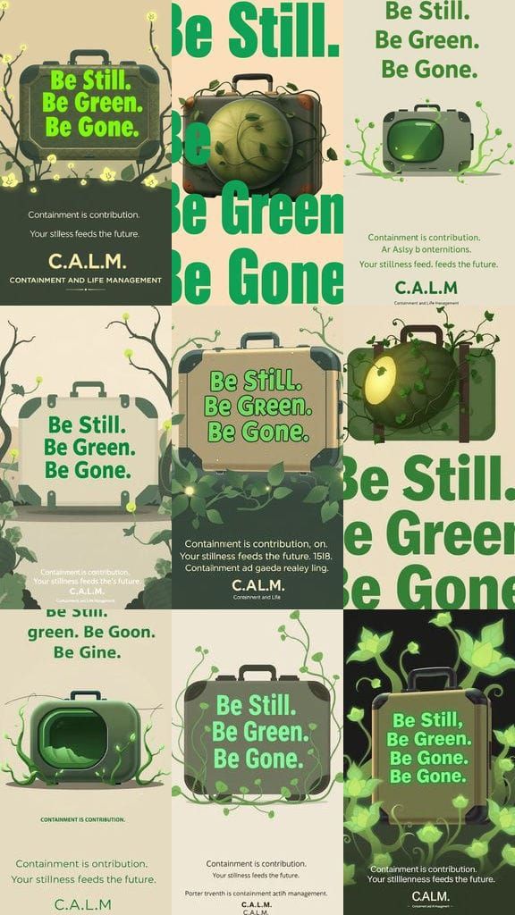 Stylized Propaganda Poster: Containment and Contribution