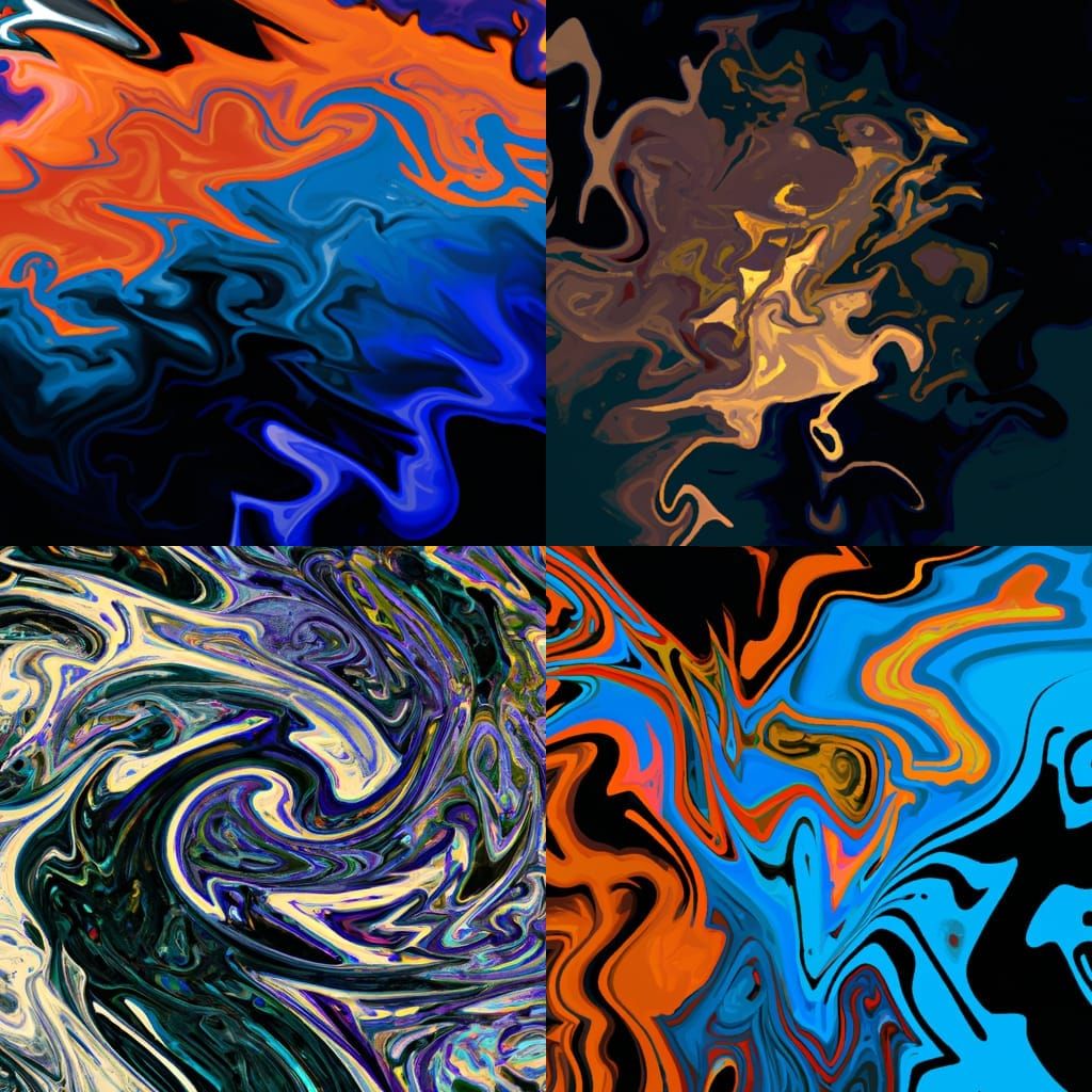 Creepy Abstract Art with Sinister Colors