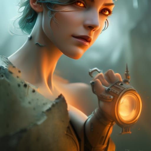 Fantastical Comic Book Art Empanada in 8k