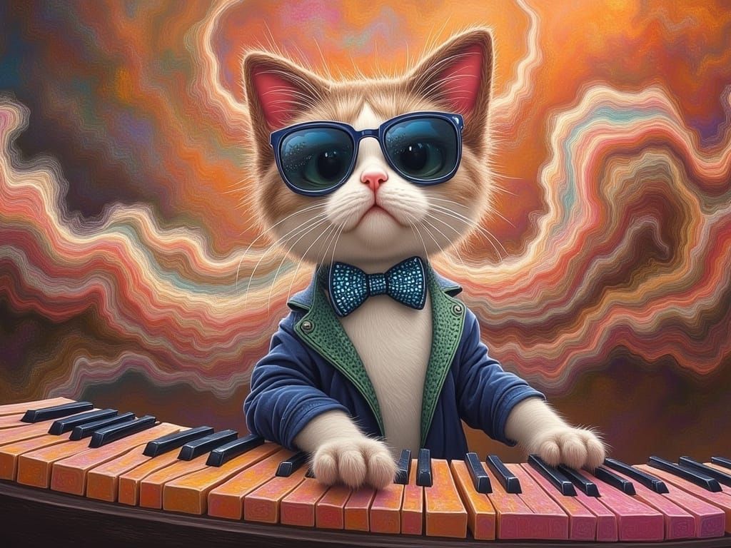 Cat's Psychedelic Piano Jazz Fusion
