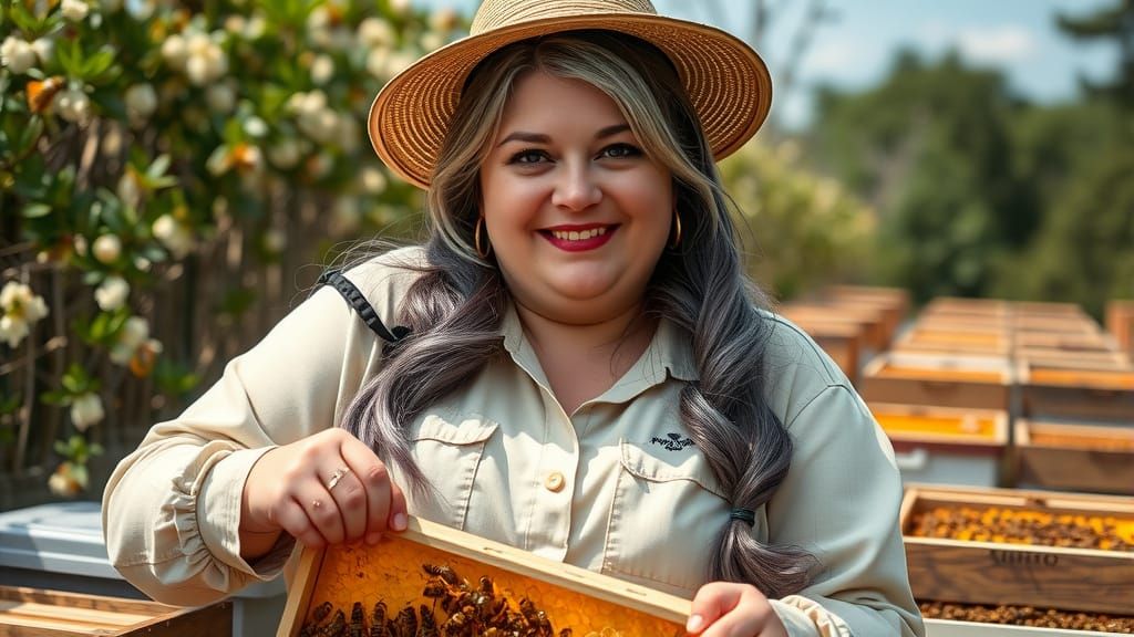 Realistic Beekeeper in Elaborate Uniform