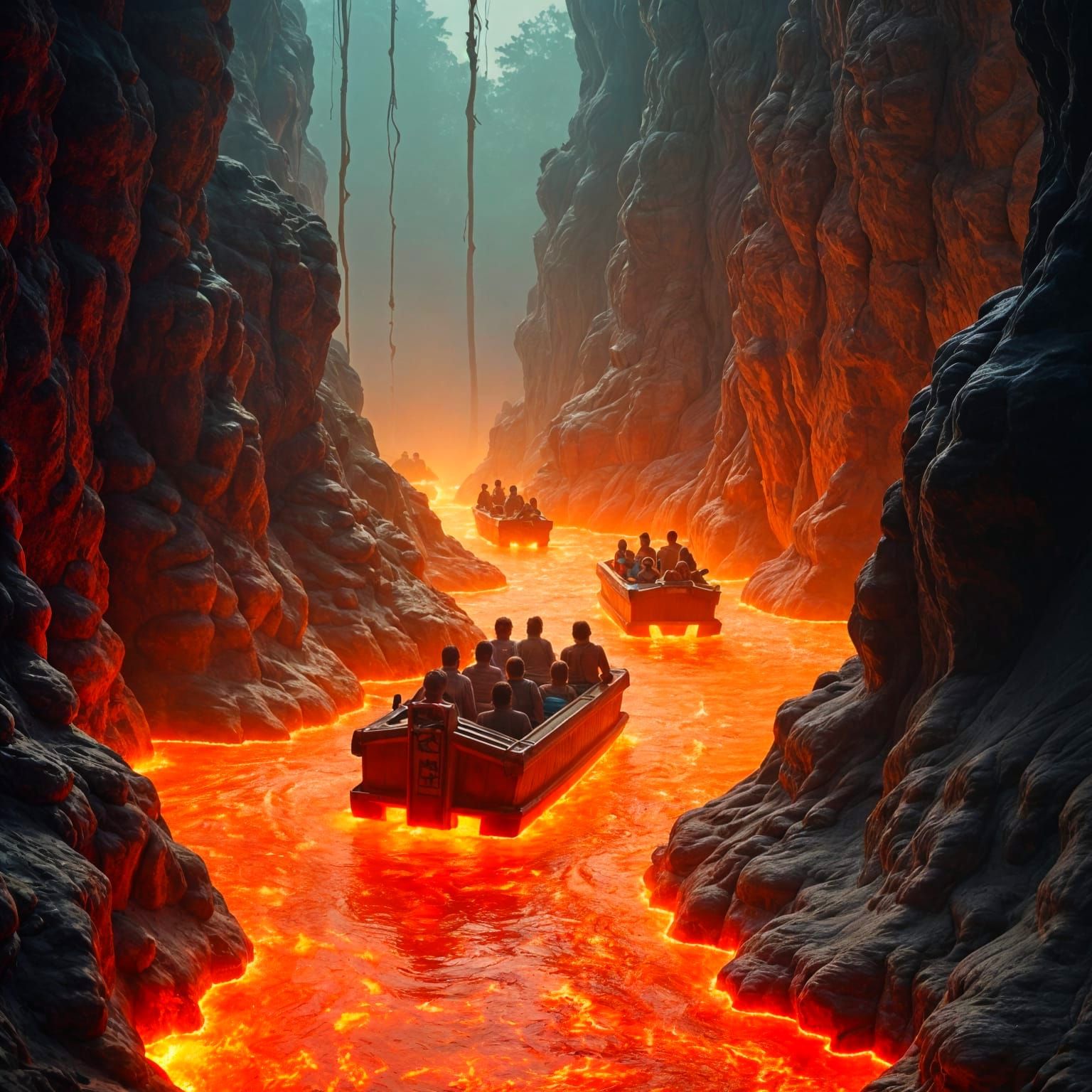 Lava Log Ride: A Fiery Theme Park Adventure