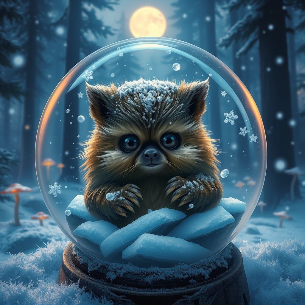 Ewok Unveils Mystical Forest in Shattered Snow Globe