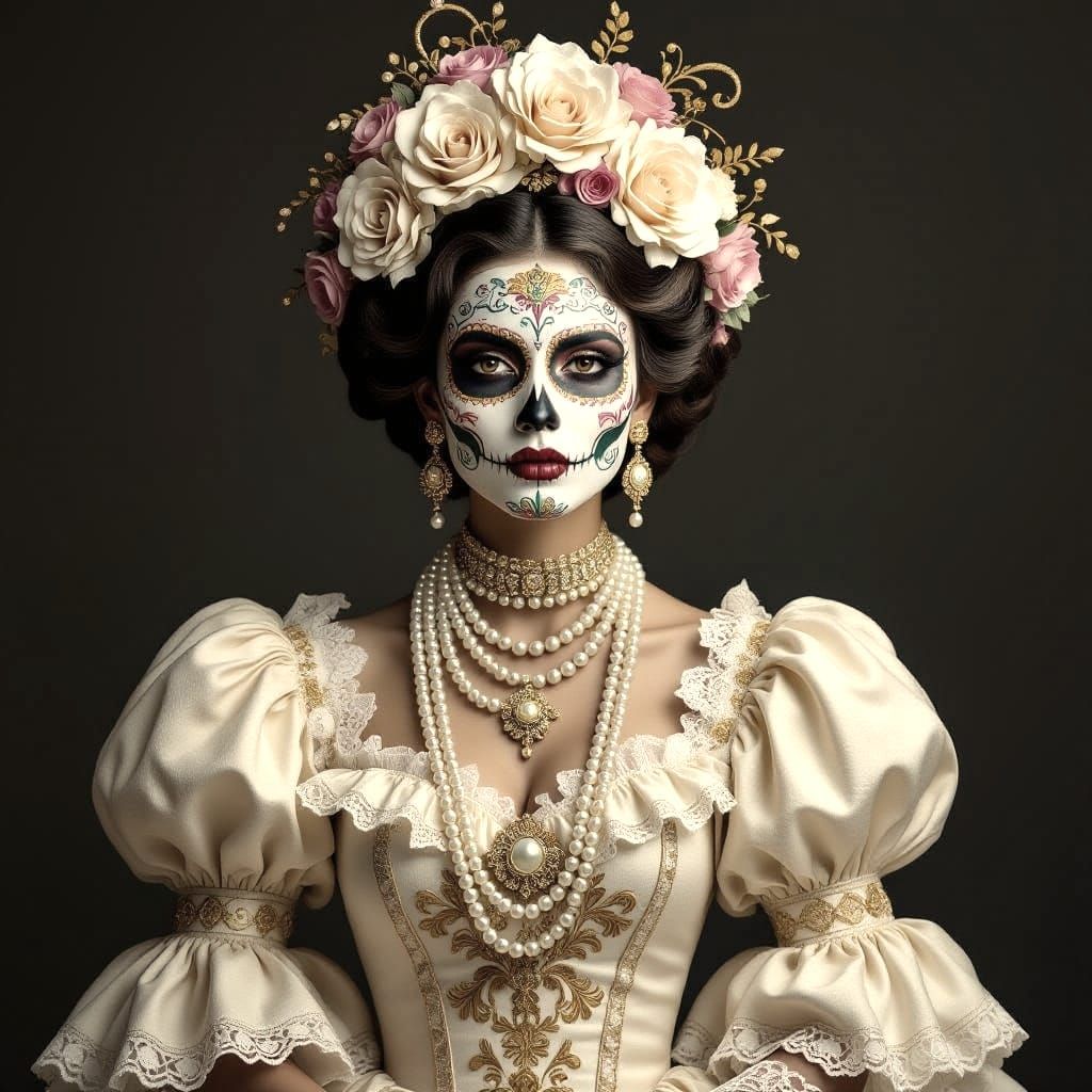 Catrina Portrait With Golden Sunset