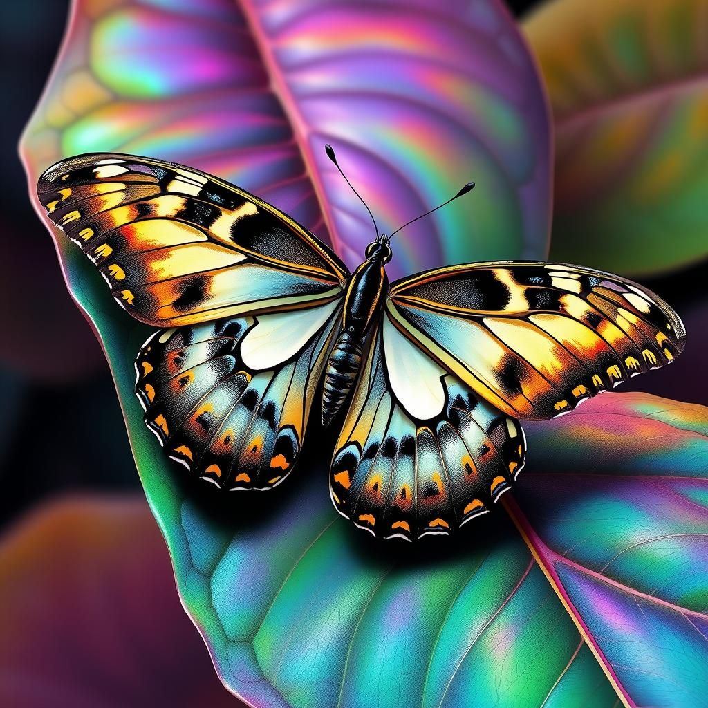 Swallowtail Butterfly with Fractal Wings