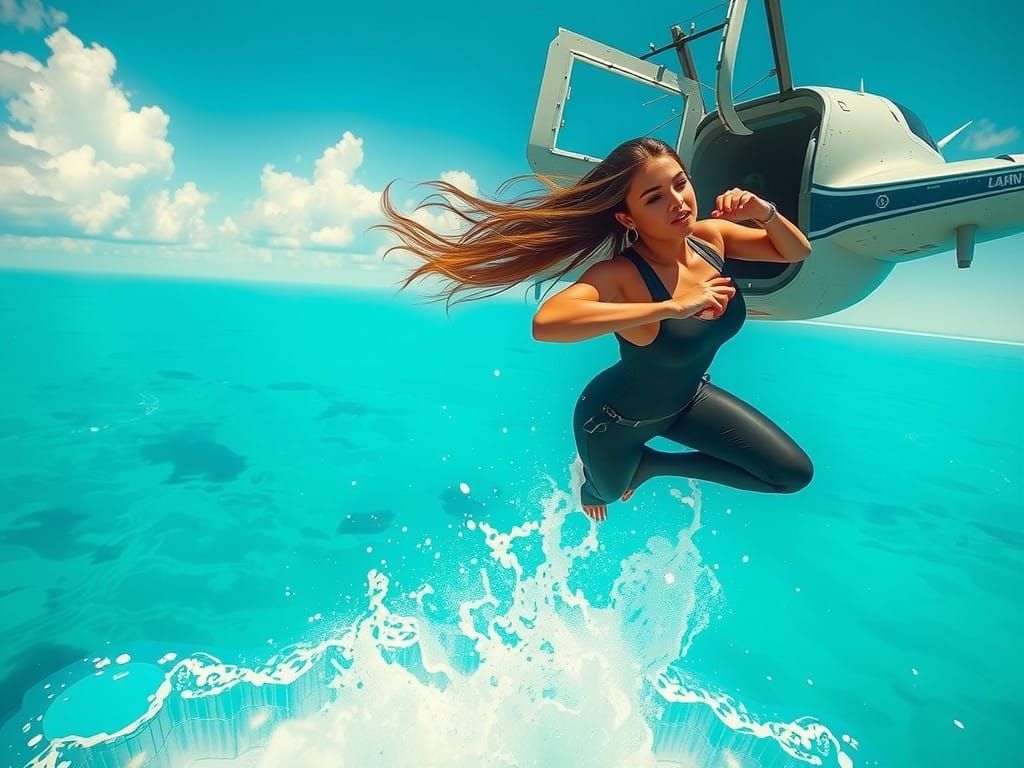 Gritty Realism Meets Futuristic Aesthetics in Jet-Jumping Wo...