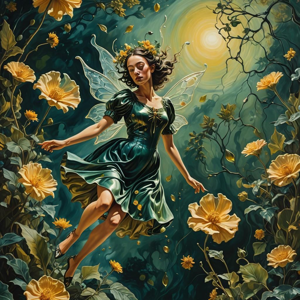 Ethereal Fairy in a Surrealist Dreamscape