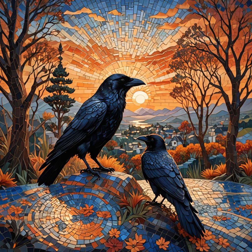 Mosaic crows