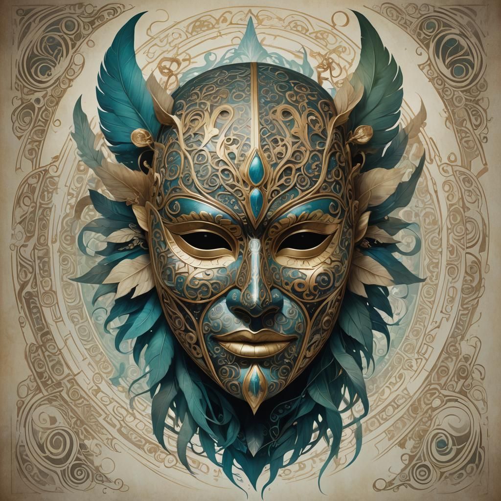 Masks of Transformation: Symbolic Digital Portrait