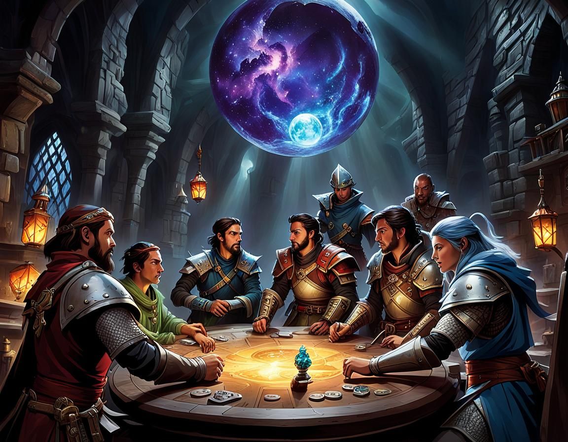 Magical Dungeons and Dragons Game in Graffiti Art