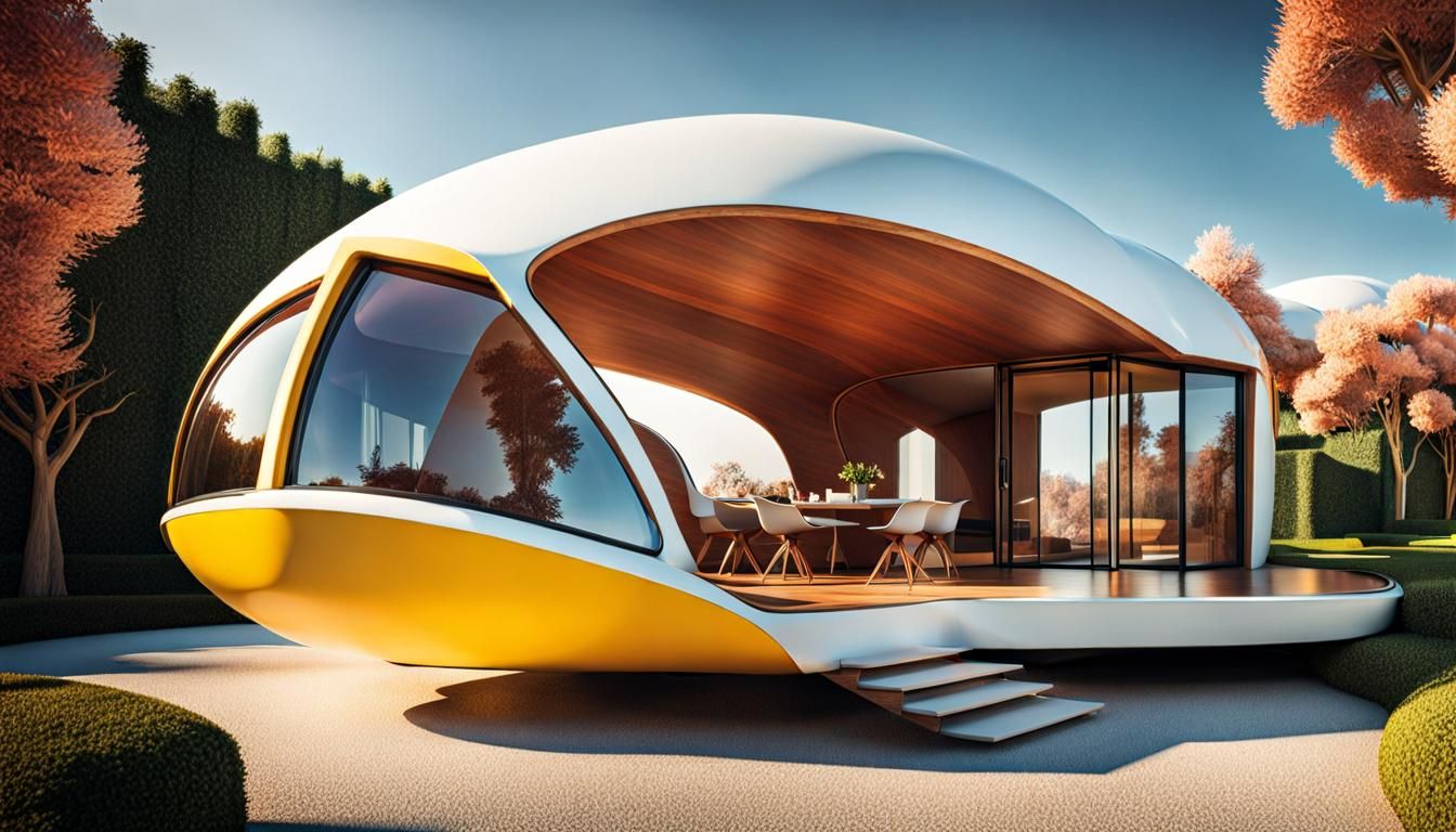 Abstract architecture house