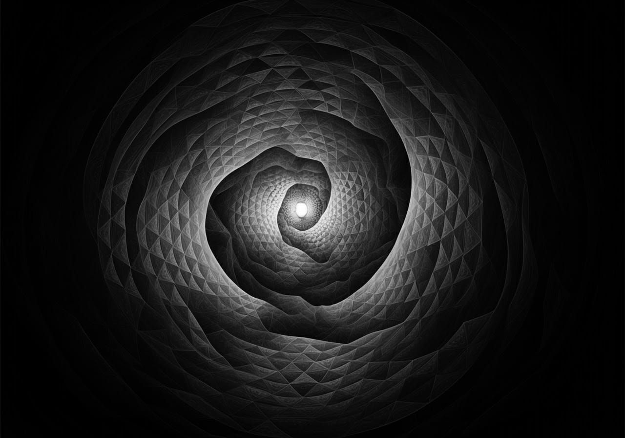 Entwined Figures in Alchemical Abstract Expressionism