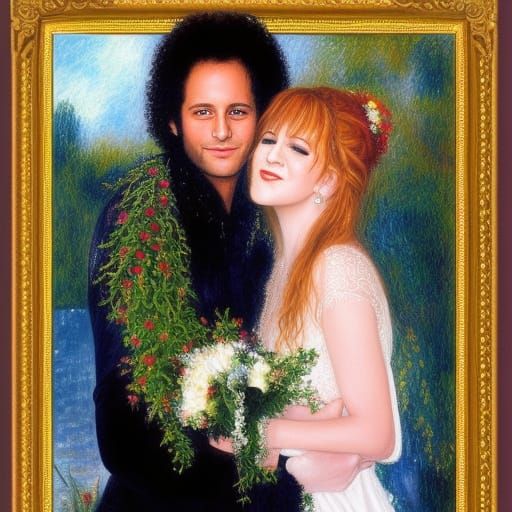 Wedding Portrait in the Style of Renoir