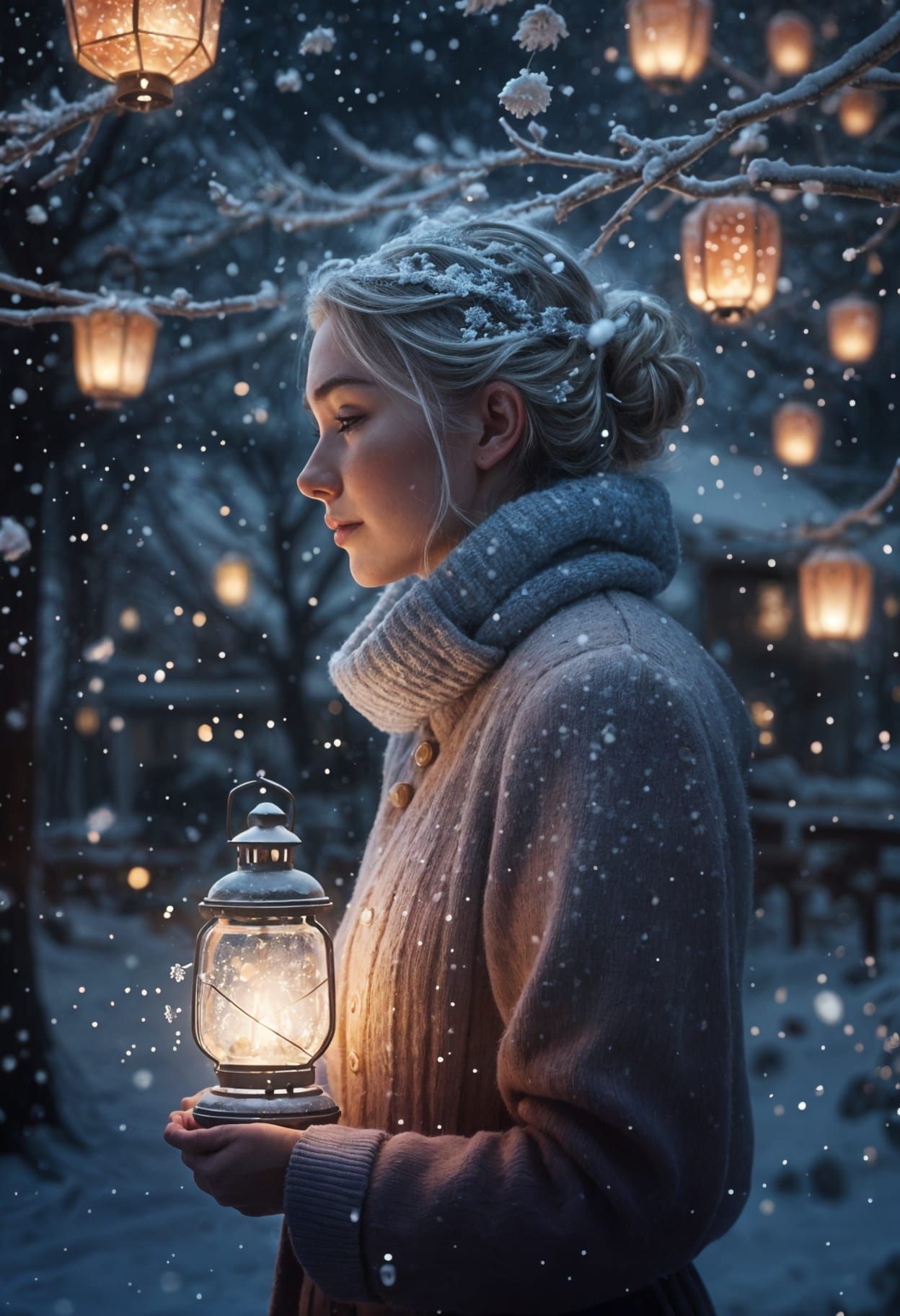 I imagine each snowflake - different, unique, a distinct mem...